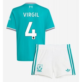 Dětské fotbalový komplet Liverpool Virgil van Dijk #4 Tretí košile 2025-26 Krátkým Rukávem